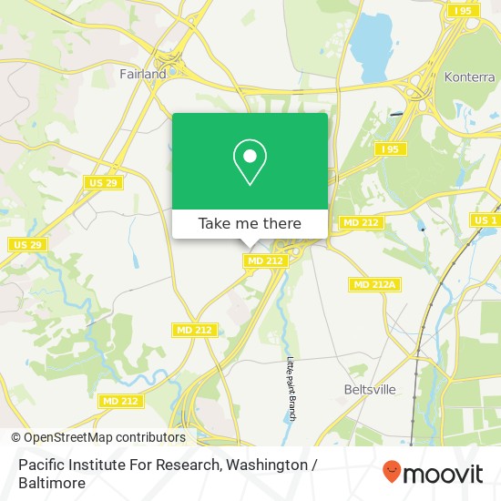 Mapa de Pacific Institute For Research