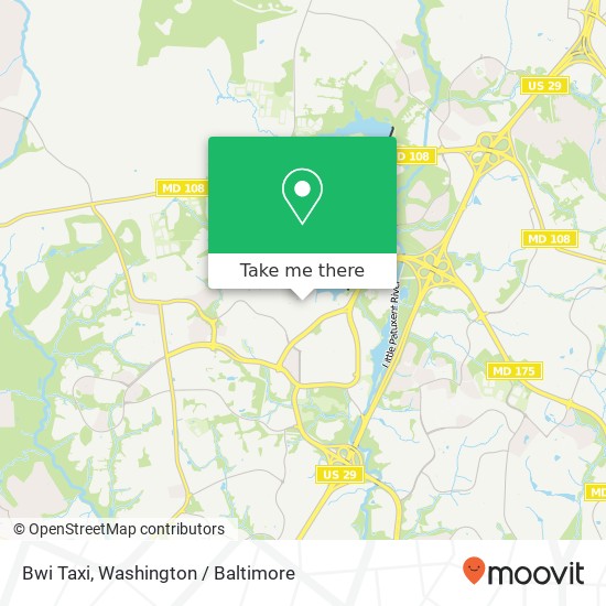 Bwi Taxi map