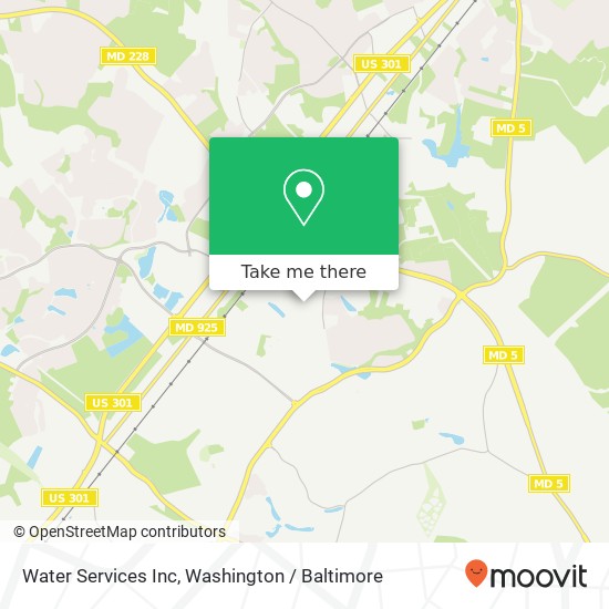 Water Services Inc map