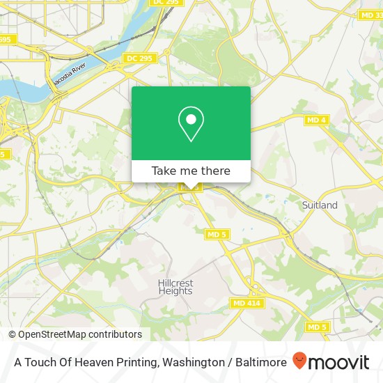 A Touch Of Heaven Printing map
