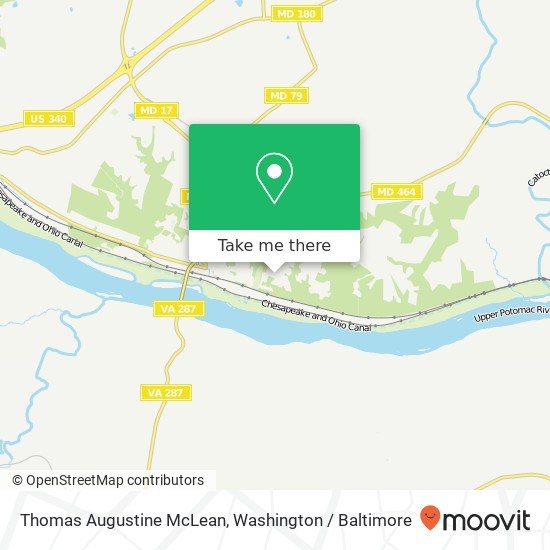 Thomas Augustine McLean map
