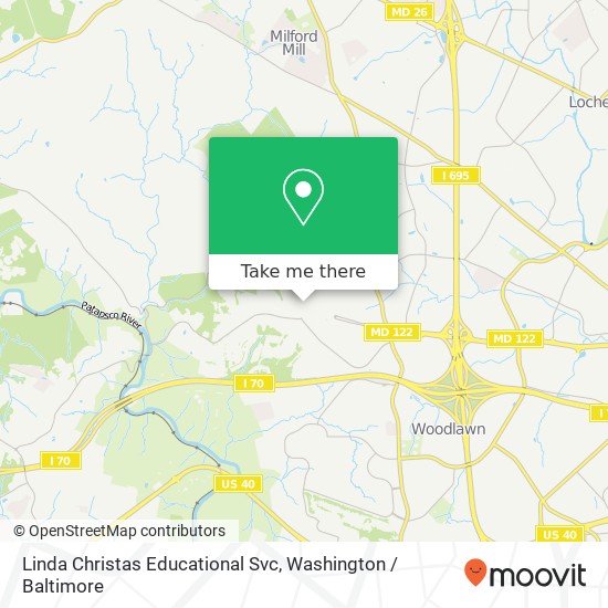 Linda Christas Educational Svc map