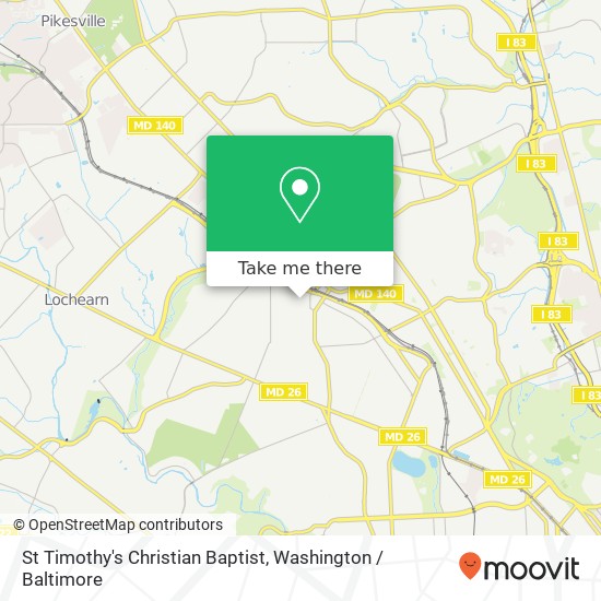 St Timothy's Christian Baptist map