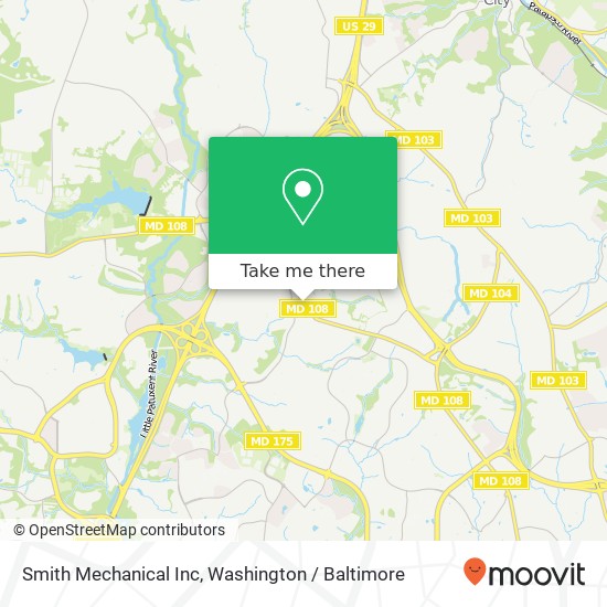 Mapa de Smith Mechanical Inc