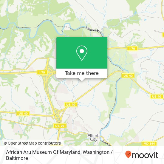 African Aru Museum Of Maryland map