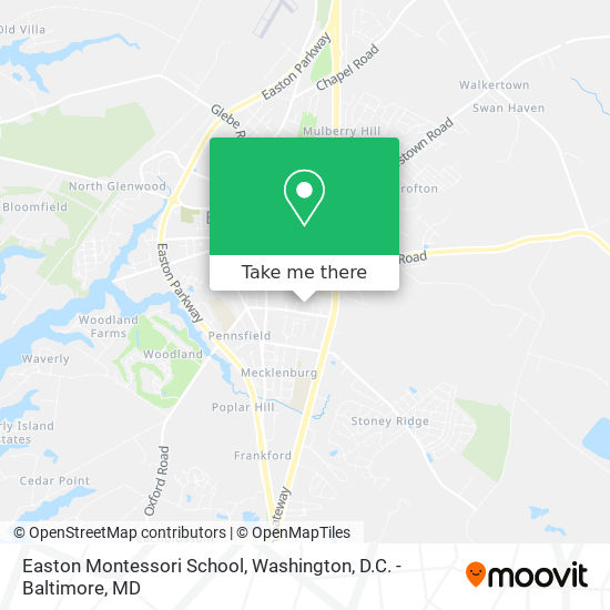 Easton Montessori School map