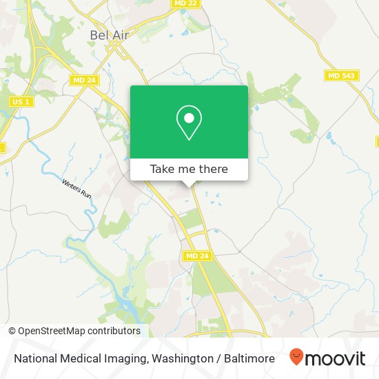 National Medical Imaging map