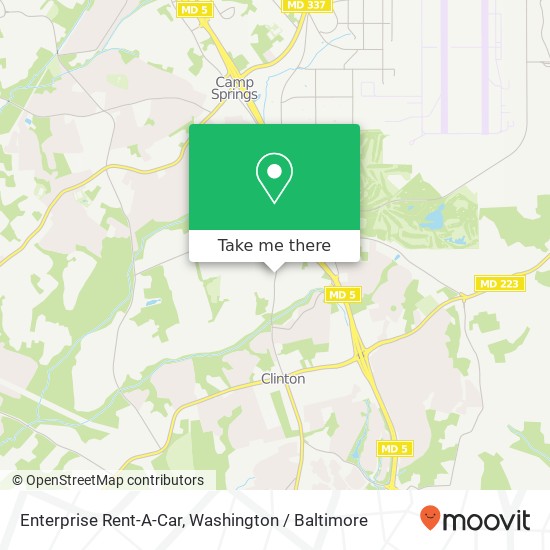 Enterprise Rent-A-Car map