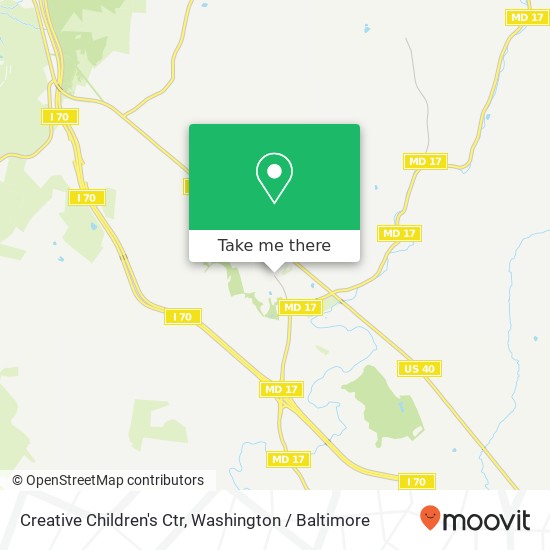 Creative Children's Ctr map