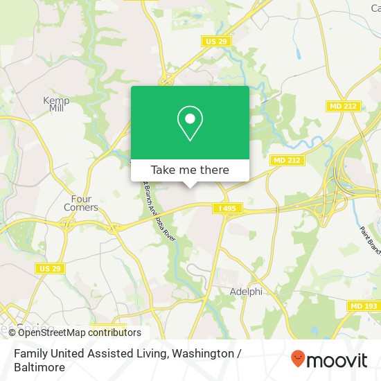 Family United Assisted Living map