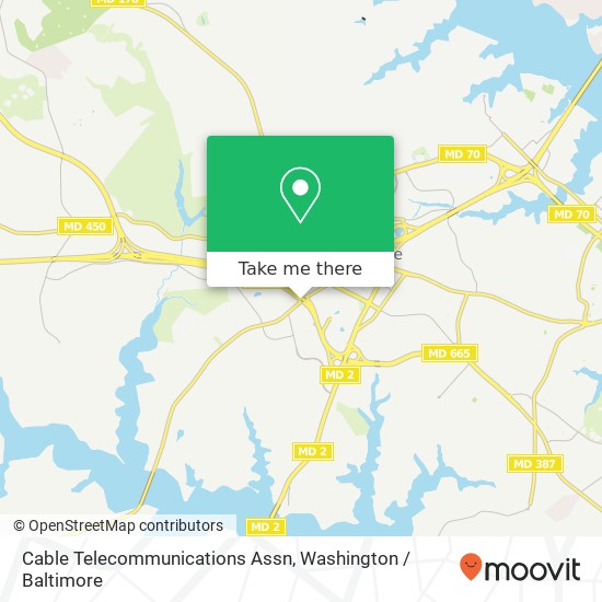 Mapa de Cable Telecommunications Assn