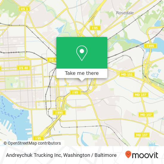 Mapa de Andreychuk Trucking Inc