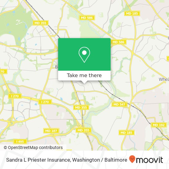 Sandra L Priester Insurance map