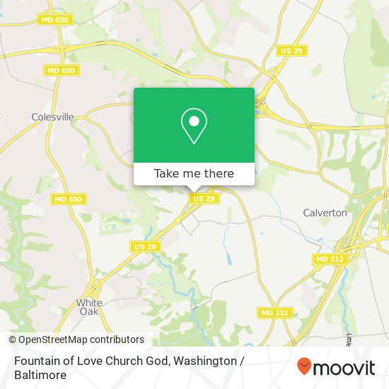 Fountain of Love Church God map