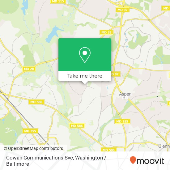 Mapa de Cowan Communications Svc
