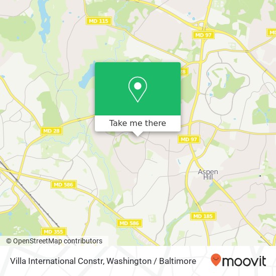 Villa International Constr map