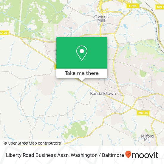 Liberty Road Business Assn map