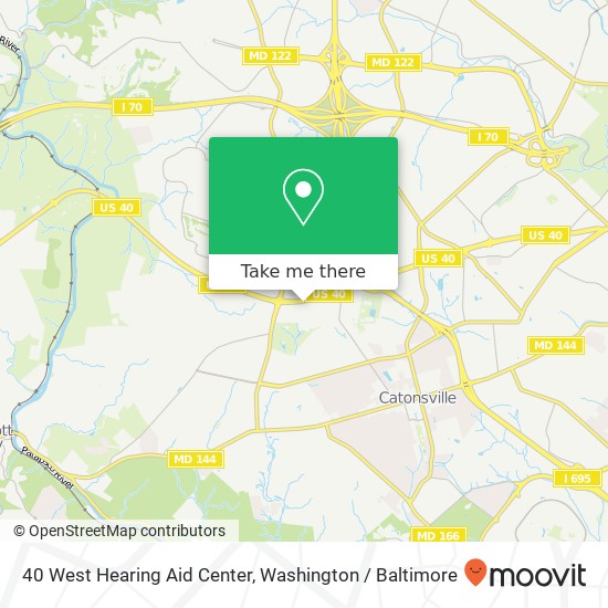 Mapa de 40 West Hearing Aid Center