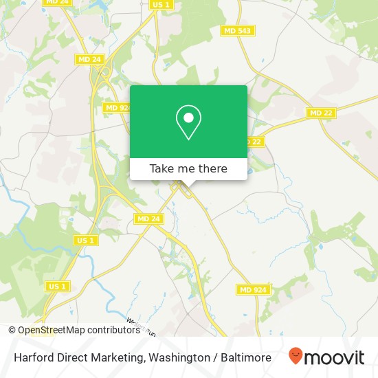Harford Direct Marketing map