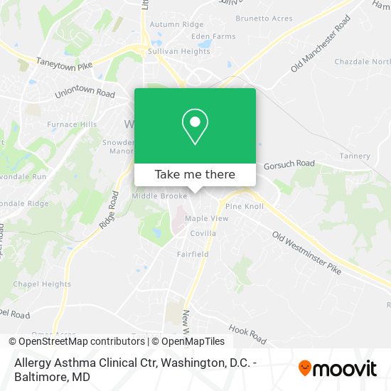 Allergy Asthma Clinical Ctr map