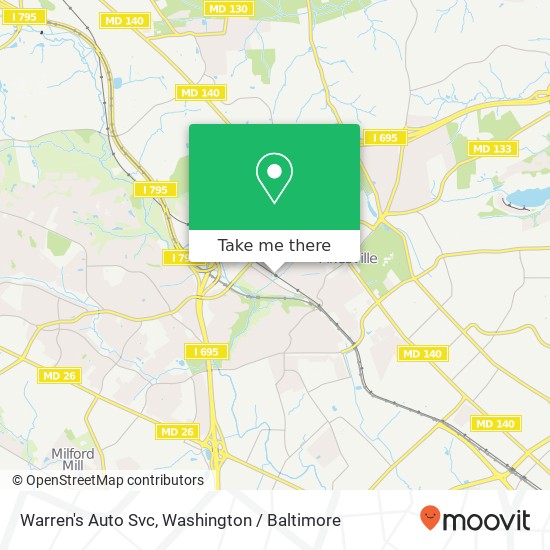 Warren's Auto Svc map