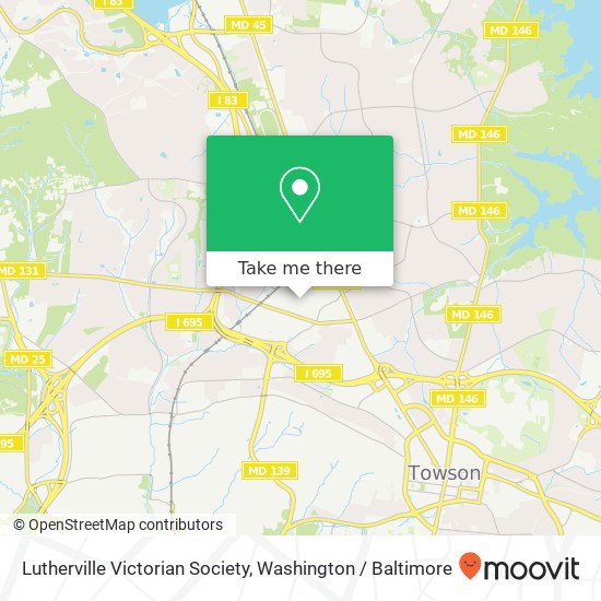 Lutherville Victorian Society map