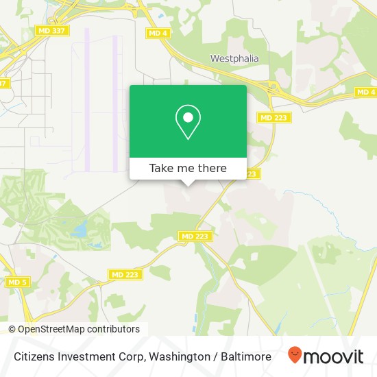 Citizens Investment Corp map