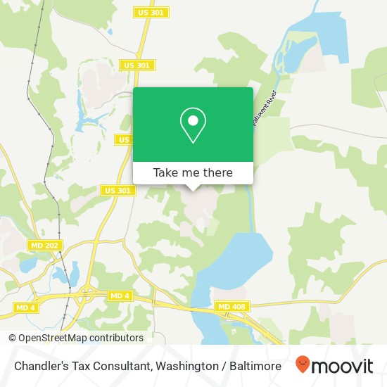 Mapa de Chandler's Tax Consultant