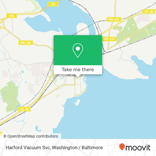 Mapa de Harford Vacuum Svc