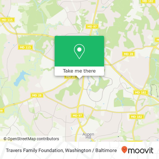 Travers Family Foundation map