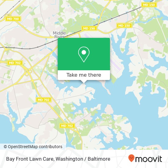 Bay Front Lawn Care map