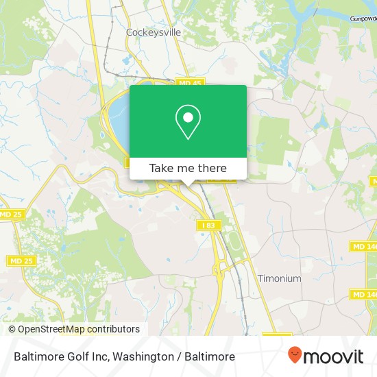 Baltimore Golf Inc map