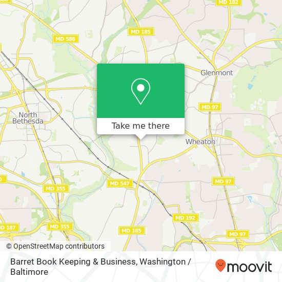 Barret Book Keeping & Business map