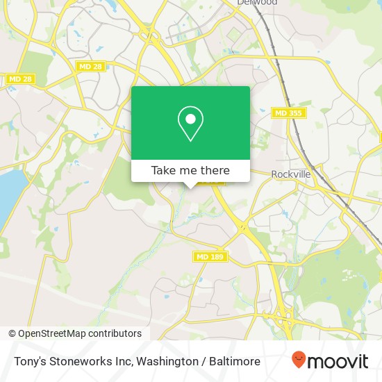 Mapa de Tony's Stoneworks Inc