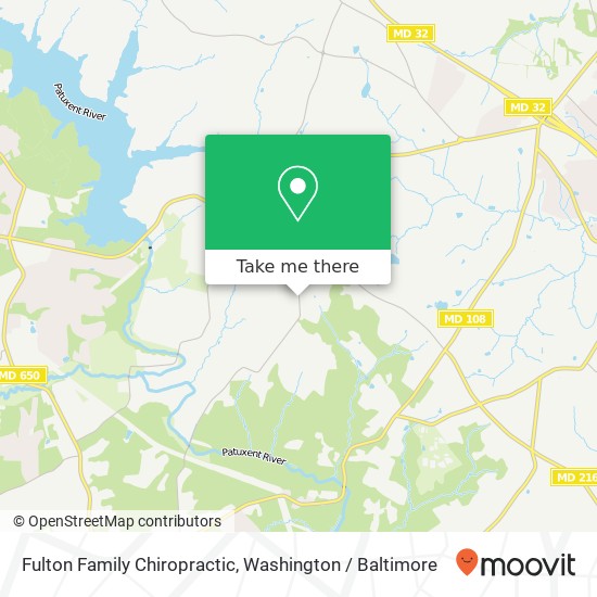 Fulton Family Chiropractic map
