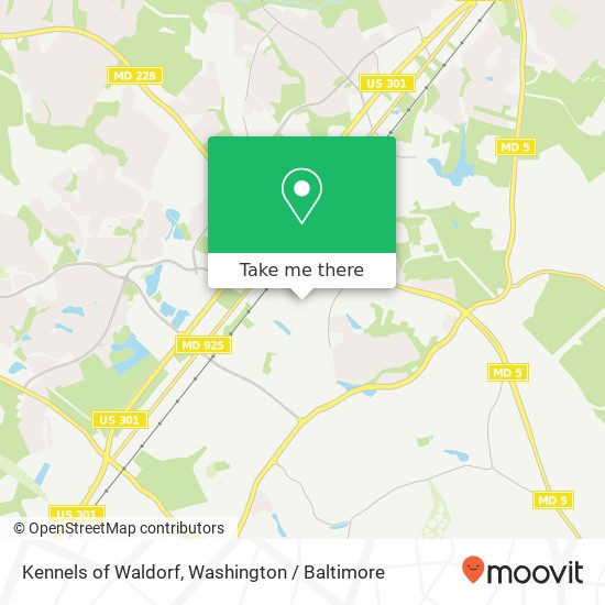 Kennels of Waldorf map