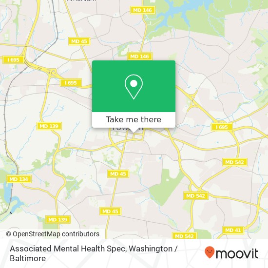 Mapa de Associated Mental Health Spec