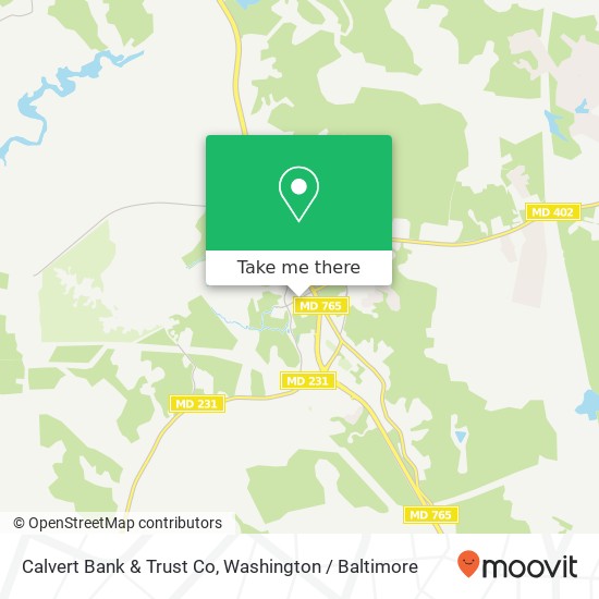 Mapa de Calvert Bank & Trust Co