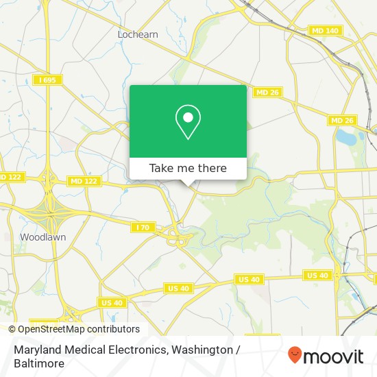 Mapa de Maryland Medical Electronics