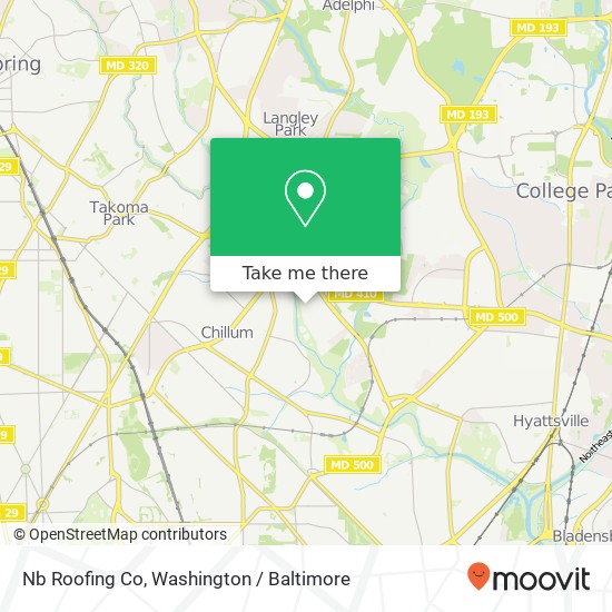 Nb Roofing Co map
