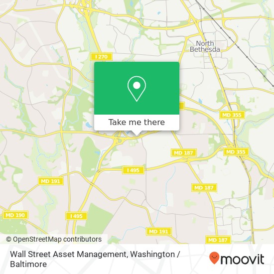 Mapa de Wall Street Asset Management