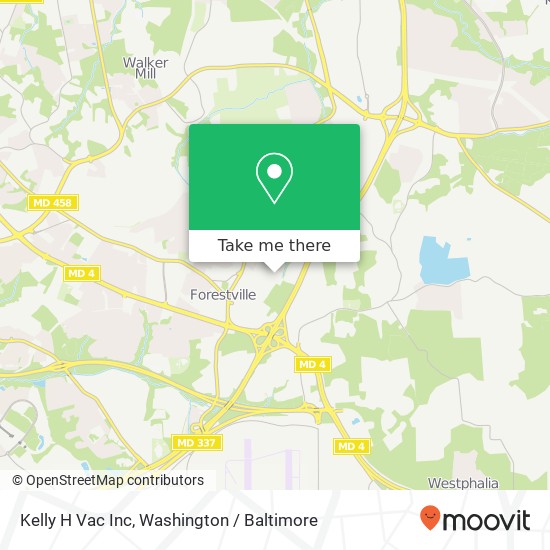 Kelly H Vac Inc map