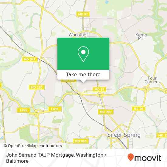 Mapa de John Serrano TAJP Mortgage