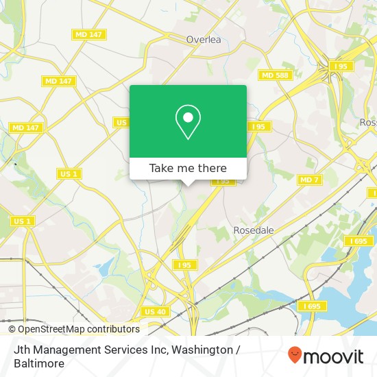 Jth Management Services Inc map