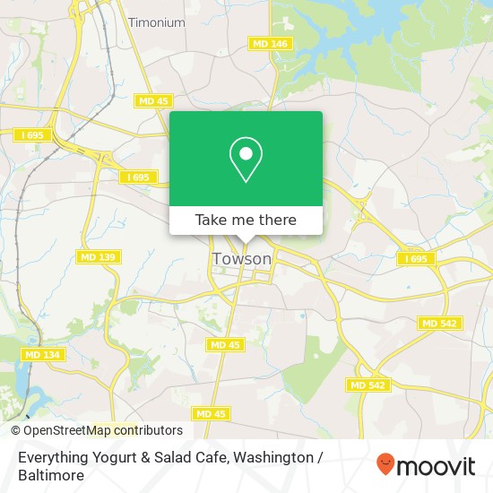 Mapa de Everything Yogurt & Salad Cafe