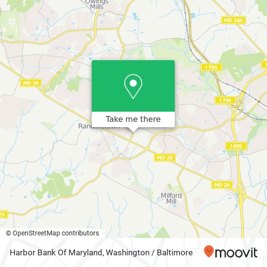 Harbor Bank Of Maryland map