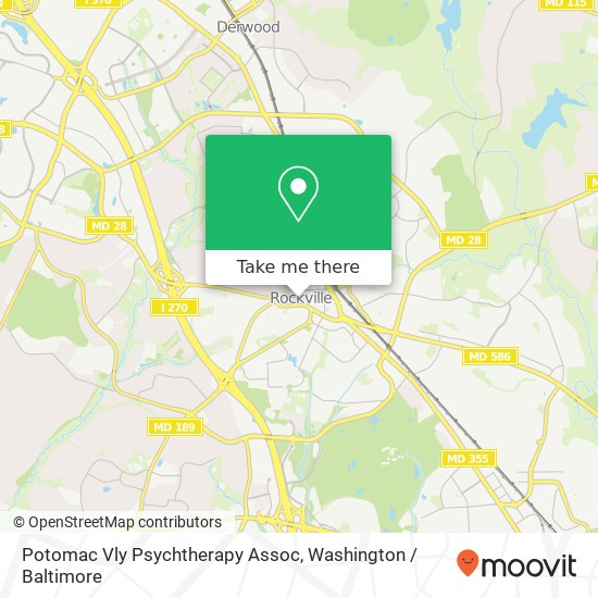 Potomac Vly Psychtherapy Assoc map