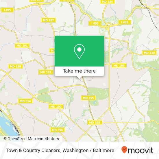 Town & Country Cleaners map