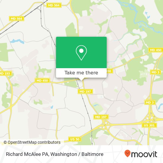 Mapa de Richard McAlee PA