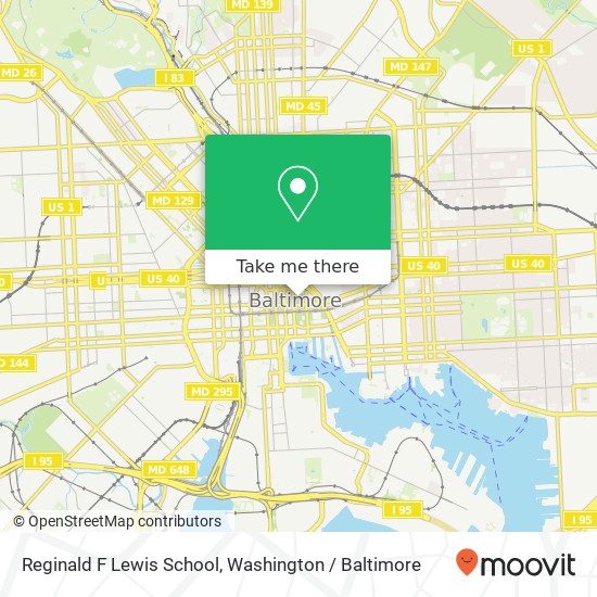 Reginald F Lewis School map